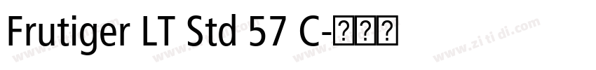 Frutiger LT Std 57 C字体转换